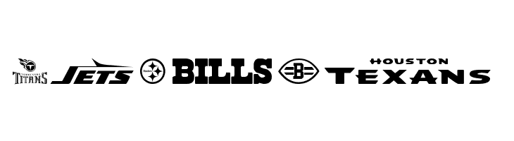 NFL AFC  Free Fonts Download