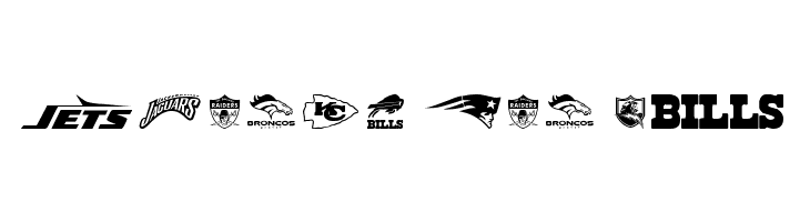 NFL AFC  Free Fonts Download