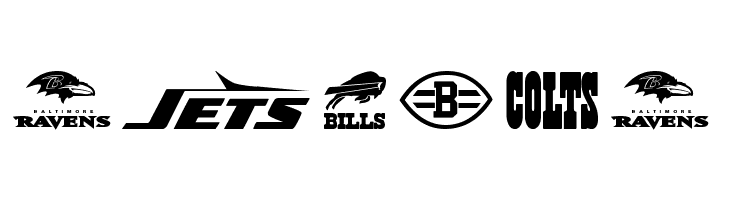 NFL AFC  Free Fonts Download