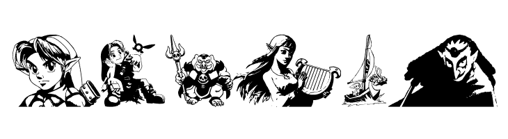 Legend Of Zelda TriFont  Free Fonts Download