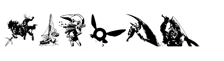 Legend Of Zelda TriFont  Free Fonts Download