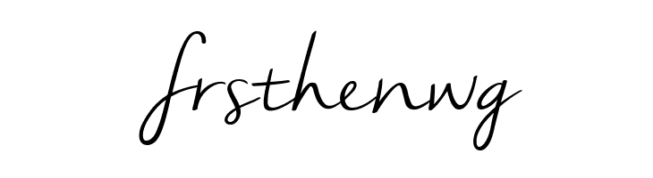 frsthenwg Nella Sue Demo Font