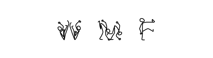 Stick Figures  Free Fonts Download