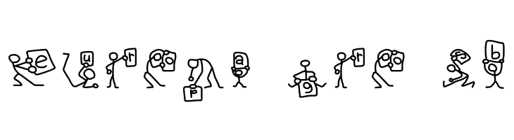 Stick Figures  Free Fonts Download