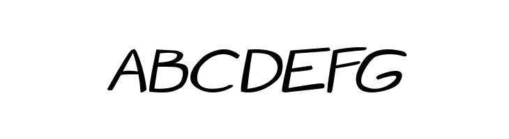 Manga speak 2 stocky Italic  Free Fonts Download