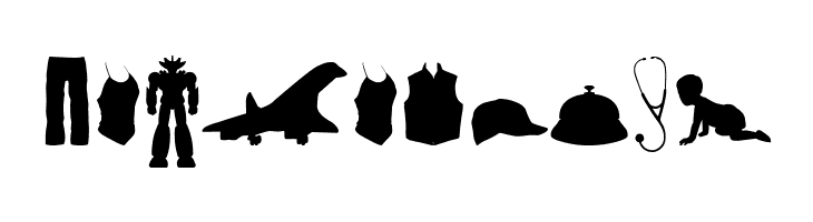 Mixed Silhouettes Free vol 3  Free Fonts Download