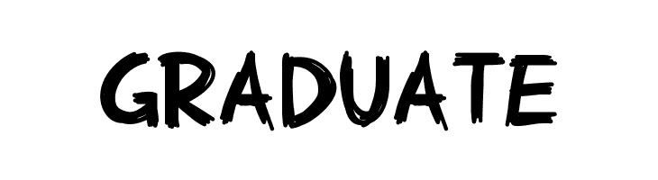 GRADUATE PWBrusheez Font