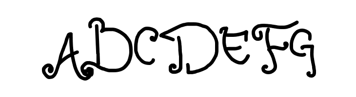 child writing  Free Fonts Download