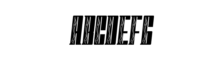 FastBlockFlames  Free Fonts Download