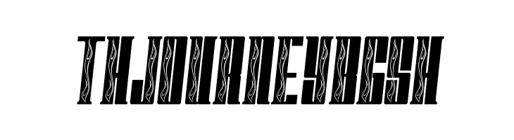 FastBlockFlames  Free Fonts Download