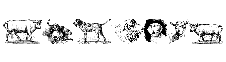 Animals Old Cuts  Free Fonts Download