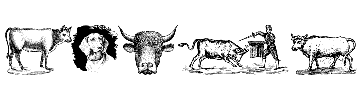 Animals Old Cuts  Free Fonts Download
