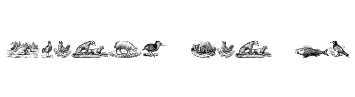 Animals Old Cuts  Free Fonts Download