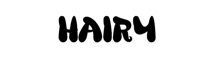 HAIRY BREATH Font