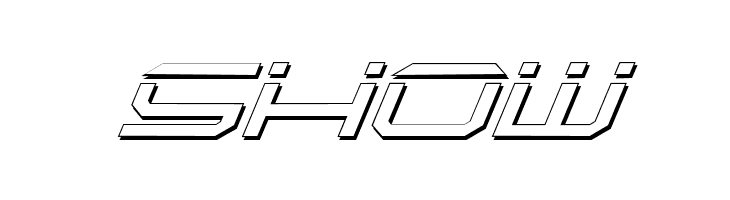 QuickTech Shadow Italic  Free Fonts Download