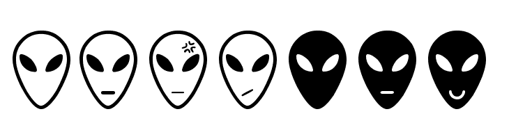 Alien faces St  Free Fonts Download