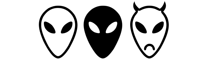 Alien faces St  Free Fonts Download