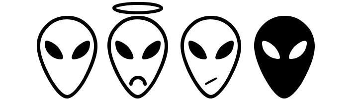 Alien faces St  Free Fonts Download