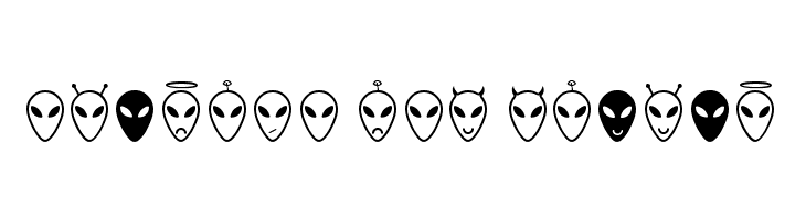 Alien faces St  Free Fonts Download