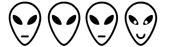 Alien faces St  Free Fonts Download