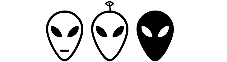 Alien faces St  Free Fonts Download
