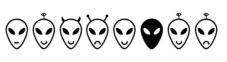 Alien faces St  Free Fonts Download