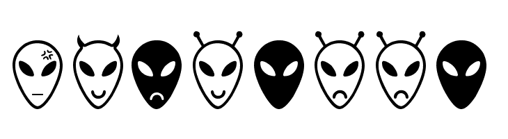 Alien faces St  Free Fonts Download