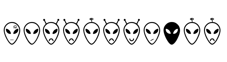 Alien faces St  Free Fonts Download