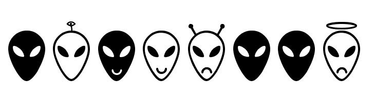 Alien faces St  Free Fonts Download