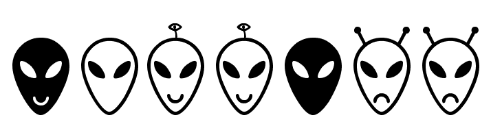 Alien faces St  Free Fonts Download