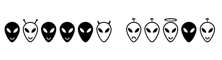 Alien faces St  Free Fonts Download