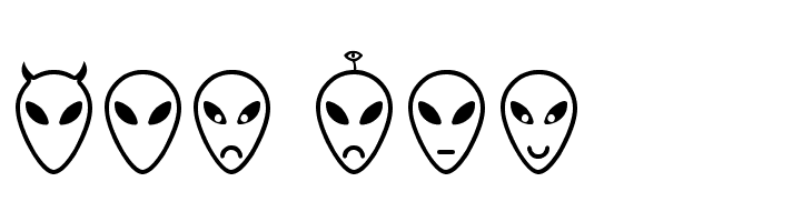 Alien faces St  Free Fonts Download