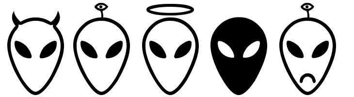 Alien faces St  Free Fonts Download
