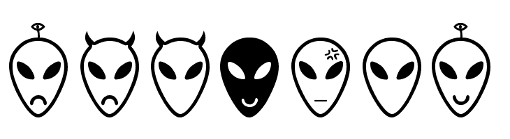 Alien faces St  Free Fonts Download