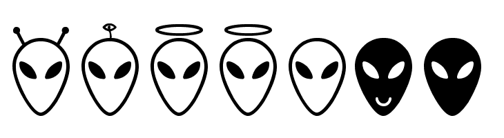 Alien faces St  Free Fonts Download