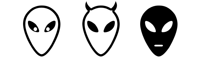 Alien faces St  Free Fonts Download