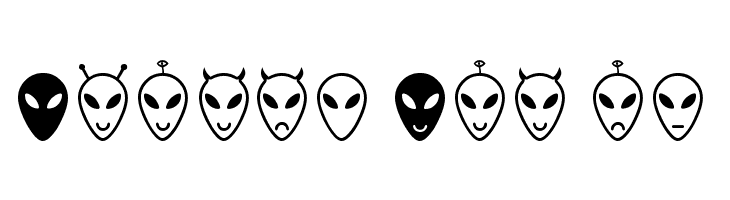 Alien faces St  Free Fonts Download