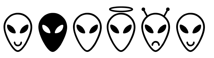 Alien faces St  Free Fonts Download