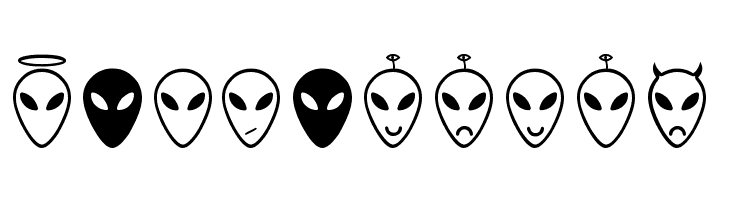 Alien faces St  Free Fonts Download