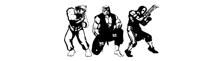 Super Street Fighter Hyper Fonting  Free Fonts Download