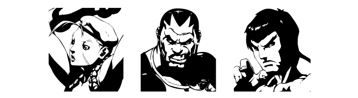 Super Street Fighter Hyper Fonting  Free Fonts Download