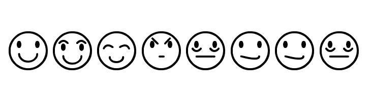 Rostros y emociones  Free Fonts Download