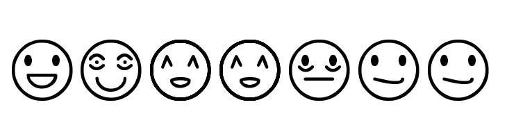 Rostros y emociones  Free Fonts Download