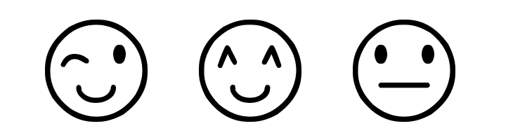 Rostros y emociones  Free Fonts Download