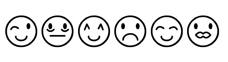 Rostros y emociones  Free Fonts Download