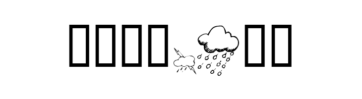 KR Weather Dings  Free Fonts Download