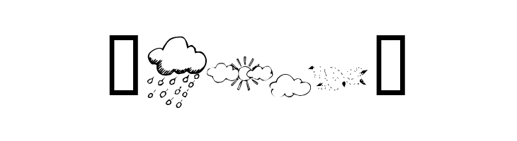 KR Weather Dings  Free Fonts Download