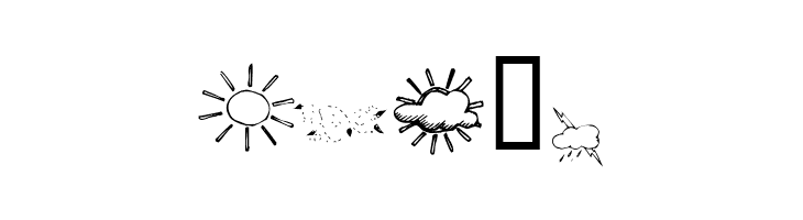KR Weather Dings  Free Fonts Download