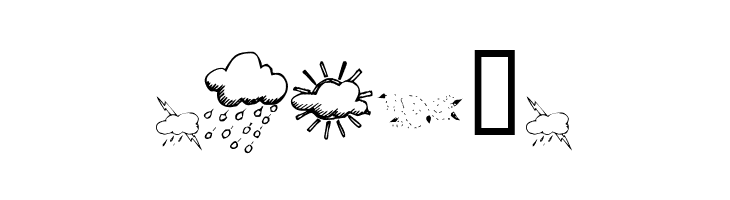 KR Weather Dings  Free Fonts Download