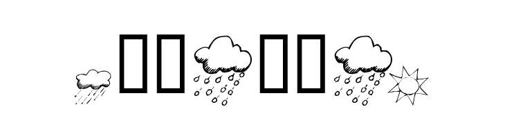 KR Weather Dings  Free Fonts Download